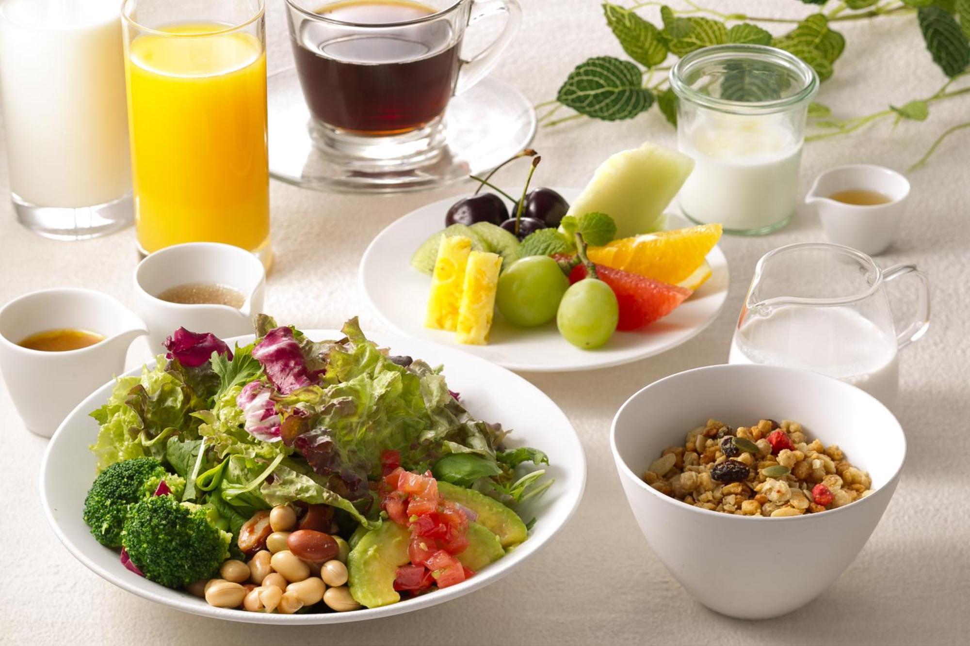 Miyako Hotel Hakata Fukuoka  Exteriör bild A healthy breakfast